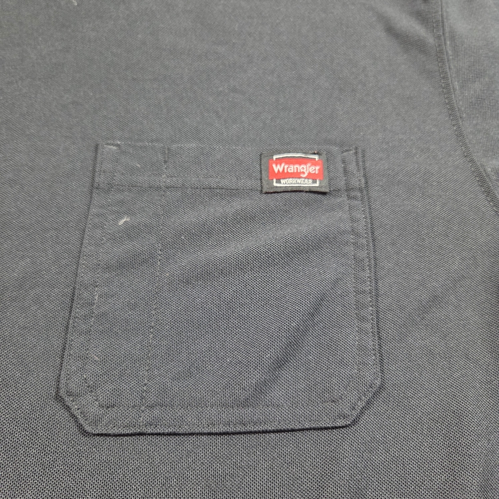 Wrangler Tee Shirt Classic Black Short Sleeve Tee with Pocket - Picture 3 of 8
